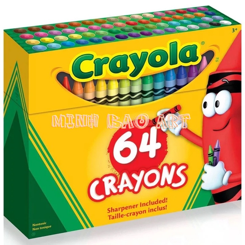 BÚT SÁP MÀU CRAYOLA 64 MÀU