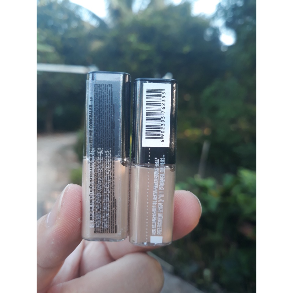 (Mẫu thử 2.8ml) Kem Che Khuyết Điểm Mịn Lì Tiệp Mọi Tông Da Fit Me Concealer Maybelline New York Màu Light