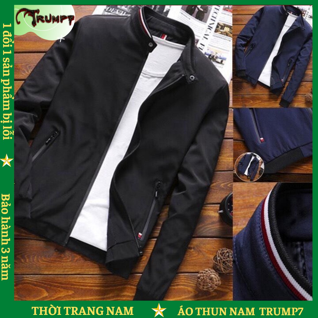 🌟XẢ KHO🌟 Áo Khoác Dù Nam Không Nón Phối 2 Túi Thời Trang (Hàng chuẩn loại 1) TRUMP7