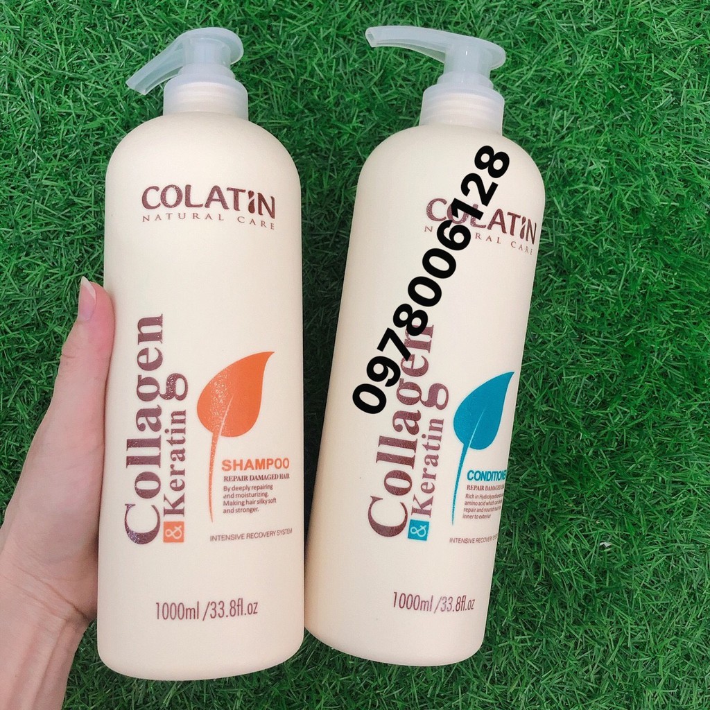 Dầu xả dưỡng tơ tằm siêu mềm mượt Colatin Natural Care Conditioner 500ml -1000ml