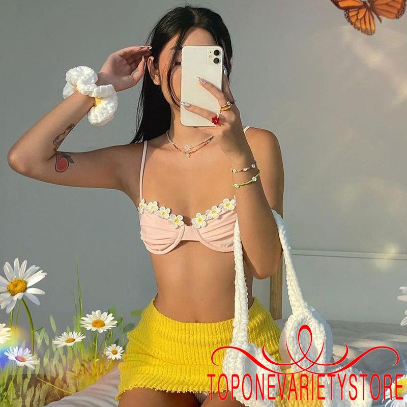 Áo Bơi Nữ Không Dây + Quần Lót Quyến Rũ