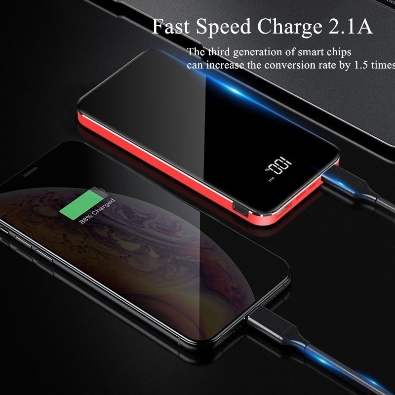 Sạc dự phòng 30000mah ​Không thấm nước Sạc Dự Phòng Không Dây sạc nhanh một chiều |NgaAnh