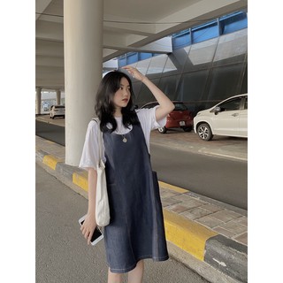 [ẢNH THẬT ĐỘC QUYỀN REPLEI1986] Yếm jeans suông cute