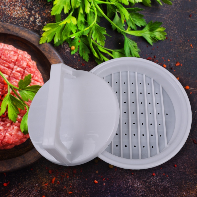 Khuôn Ép Thịt Hamburger Hình Tròn Chống Dính Tiện Dụng