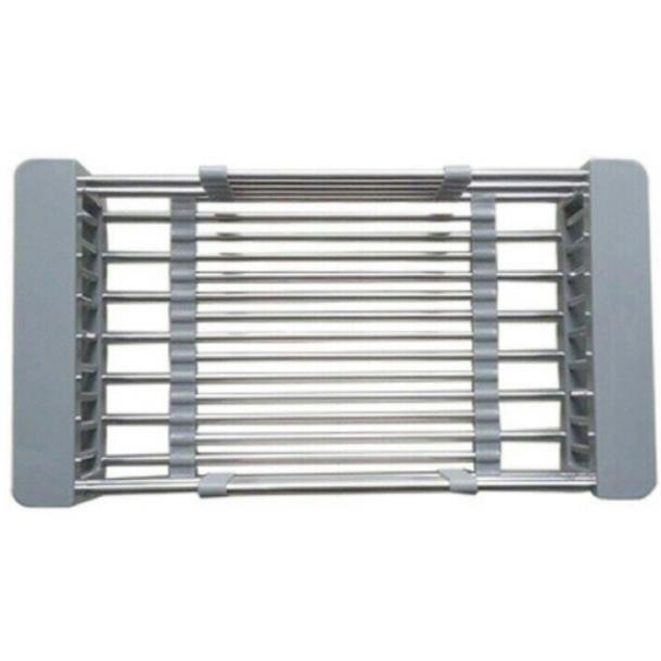 Khay Rổ Inox Co Giãn Đa Năng Úp Bát Đĩa Cốc, Đựng Thực Phẩm Rau Củ Quả Cài Chậu Rửa Bát - Dụng cụ nhà bếp