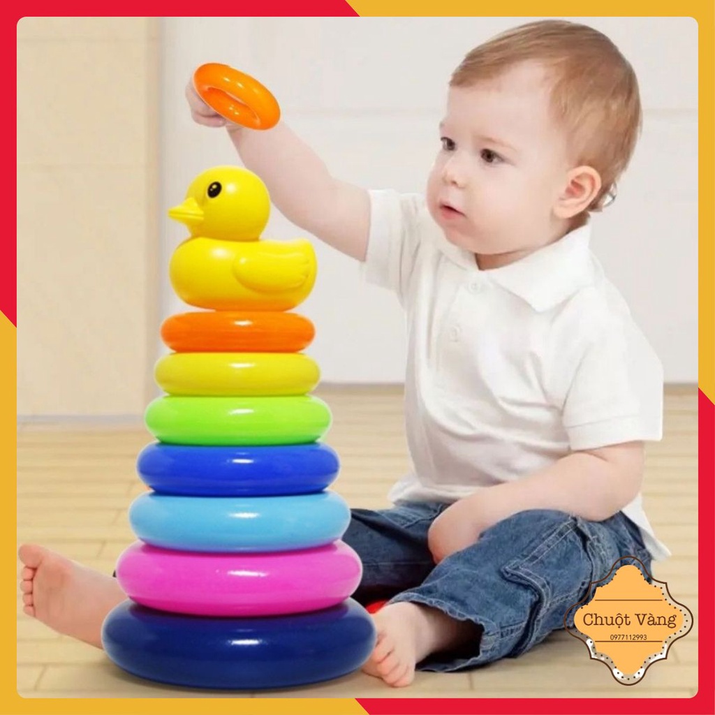 Đồ Chơi Tháp Xếp Chồng Vòng Tròn Vịt