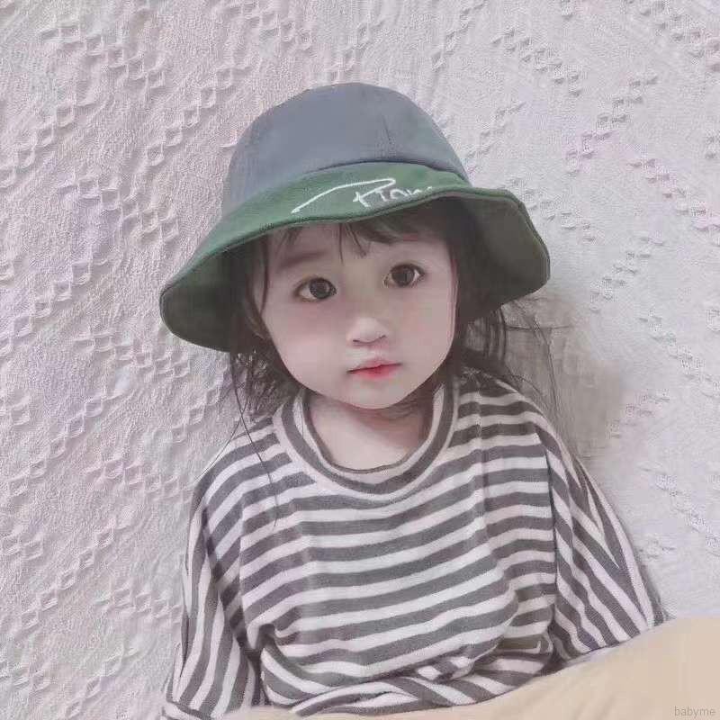 Mũ bucket thêu chữ cho bé