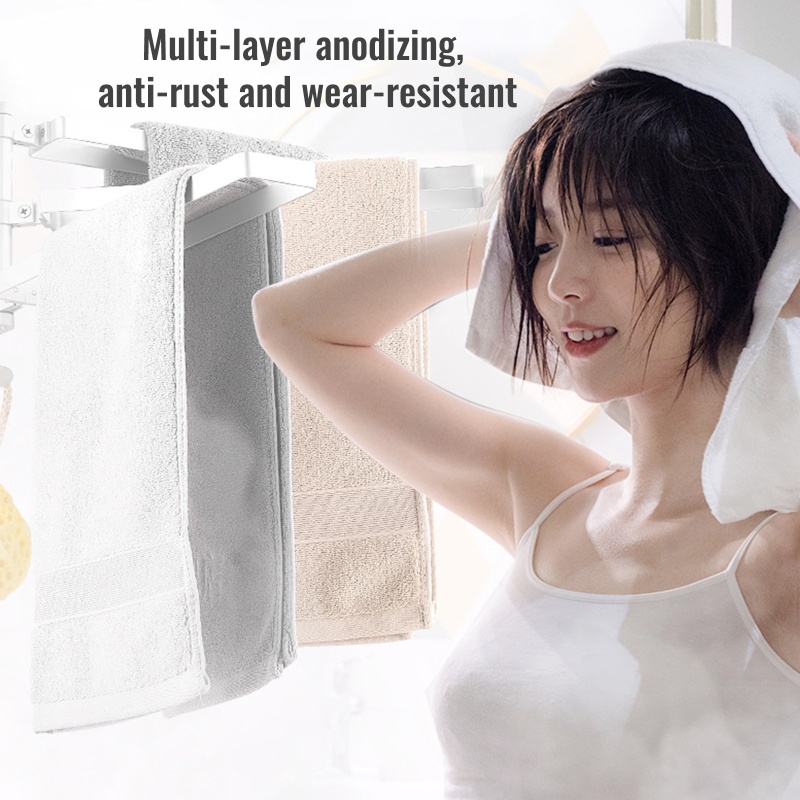 Giá Đỡ Treo Khăn Gắn Tường Chống Nước Xoay Được