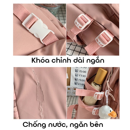 Balo Đi Học Nam Nữ Thời Trang Hàn Quốc Ulzzang HM Sueshine