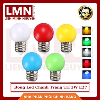 Bóng Led Chanh Trang Trí 3W Đỏ, Vàng, Trắng E27