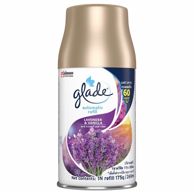 Lõi  thay máy xịt thơm phòng tự động Glade đủ mùi 269ml hàng nhập khẩu Thái Lan chính hãng