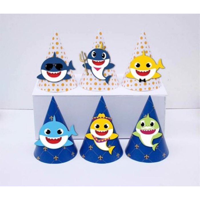 Nón sinh nhật cho bé Baby Shark nhiều loại tcl55