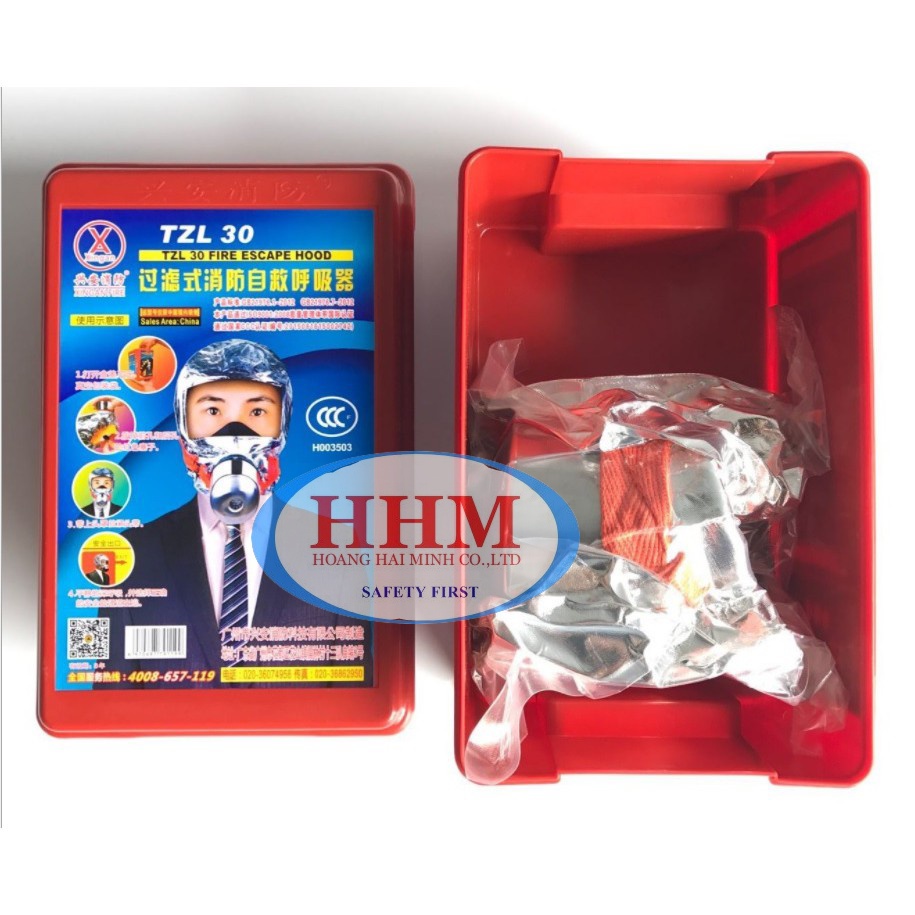 Mặt nạ chống khói - khí độc - thoát hiểm khẩn cấp ZLC30 - 30 Phút