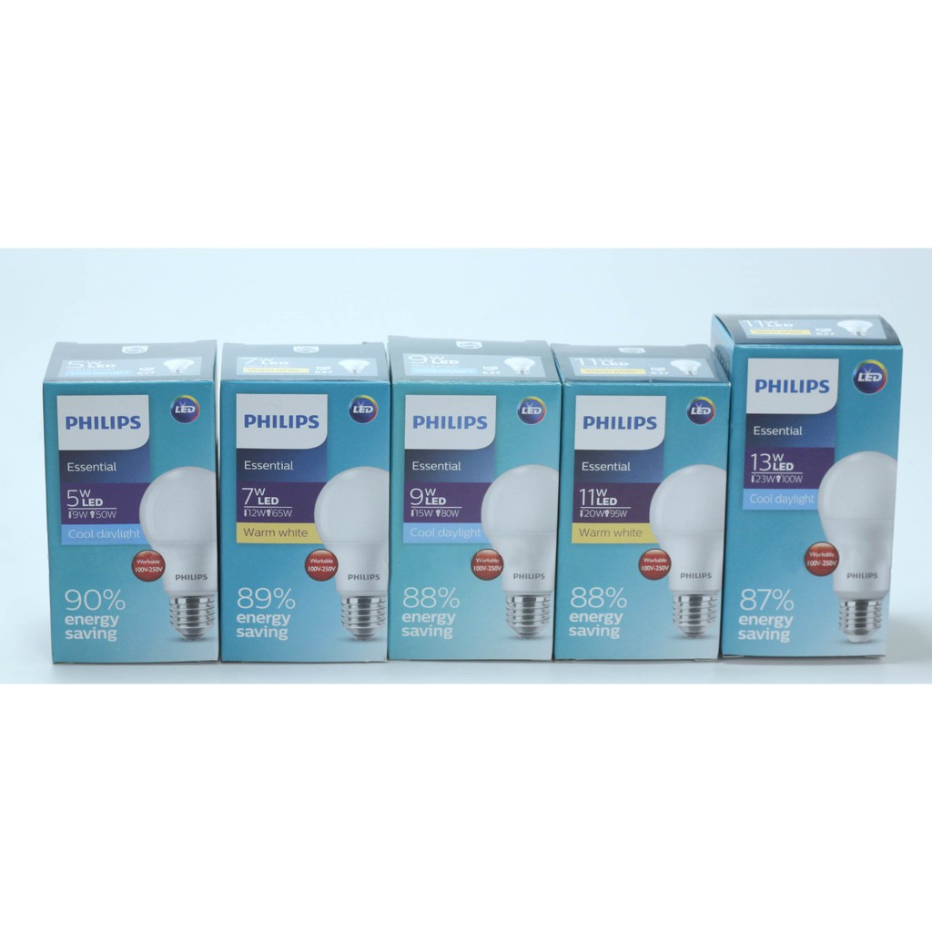 [Hàng Chính Hãng] Bóng đèn LED PHILIPS Essential ESS Bulb E27 A60, Bóng đèn tiết kiệm điện 5W-13W chất lượng sáng cao