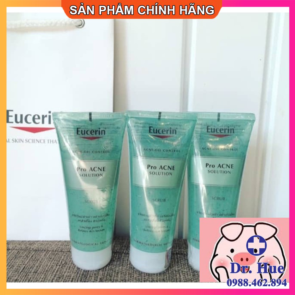 [CHÍNH HÃNG] Gel Tẩy Tế Bào Chết Cho Da Mụn EUCERIN PROACNE SOLUTION SCRUB 100ML