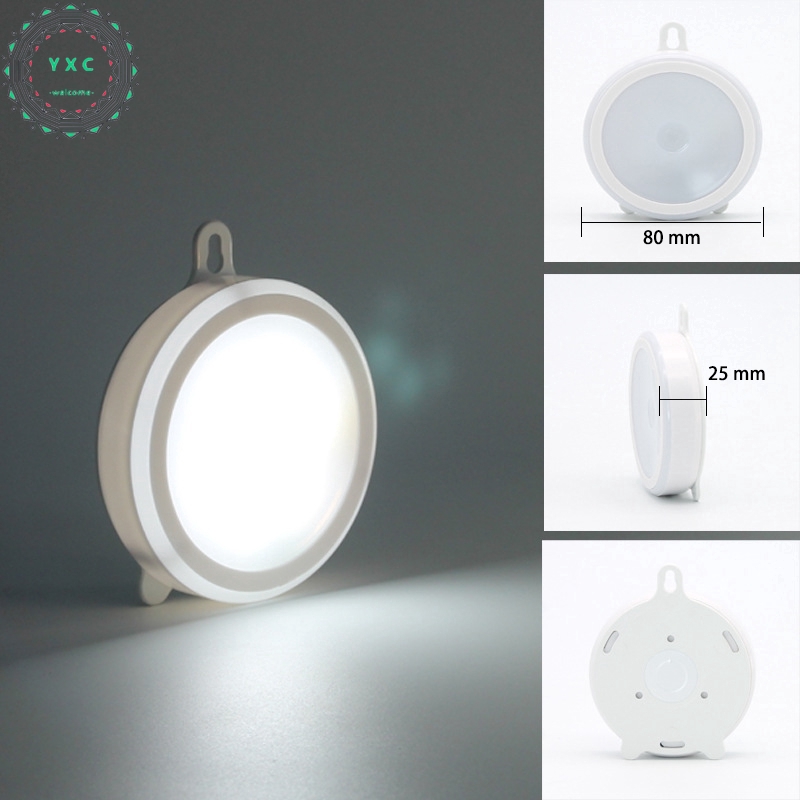 Đèn LED cảm ứng không dây 0.6W 3 bóng ánh sáng trắng/vàng
