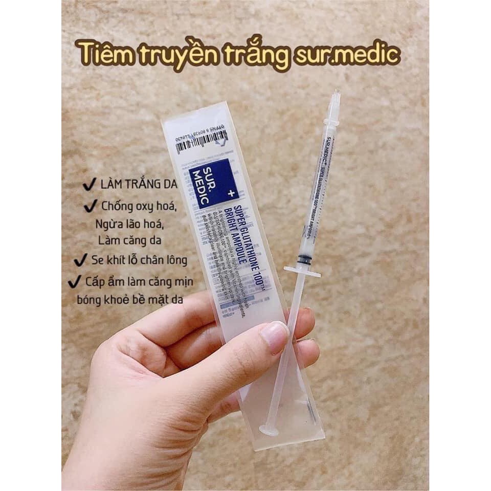Tinh Chất Truyền Trắng Sur.Medic Super Glutathione 100 Bright Ampoule Sur Medic - Lẻ