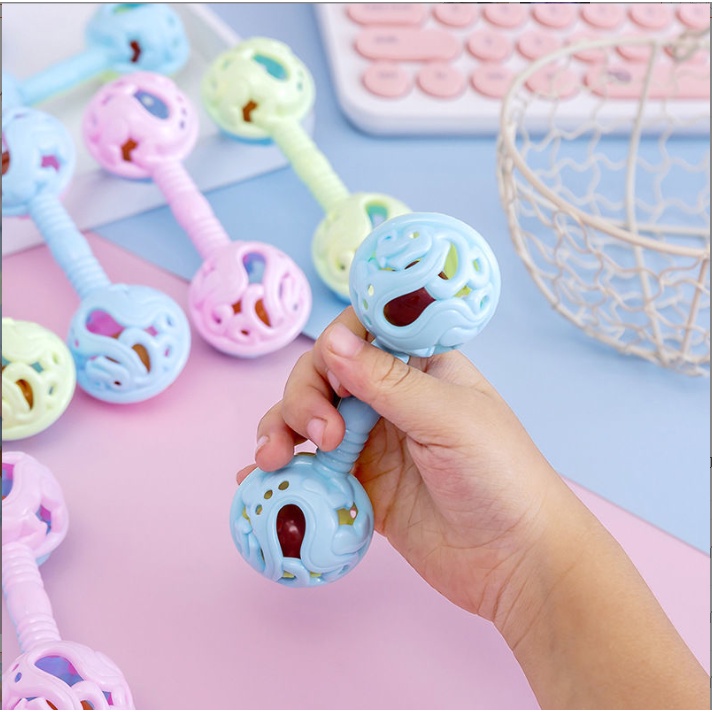 Xúc Xắc Cầm Tay Nhiều Màu Cho Bé Vui Chơi Và Kích Thích Thị Giác, Thính Giác