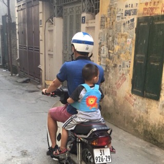 Đai đi xe máy dạng balo cho bé trai/ bé gái - hàng việt nam 2020 - pandakids