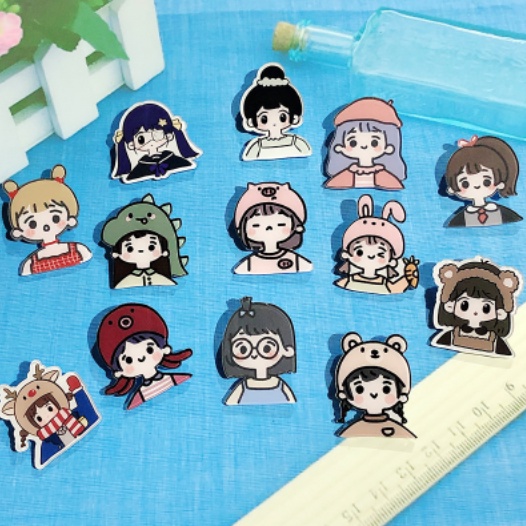 Ghim Cài Áo Hình Hoạt Hình Xinh Xắn Đáng Yêu