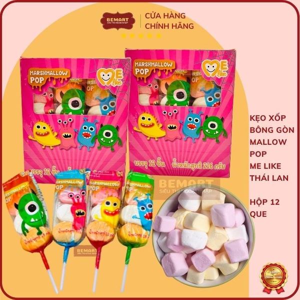 KẸO XỐP BÔNG GÒN MALLOW POP ME LIKE THÁI LAN