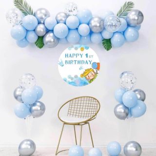 Set trang trí sinh nhật 2 trụ bóng