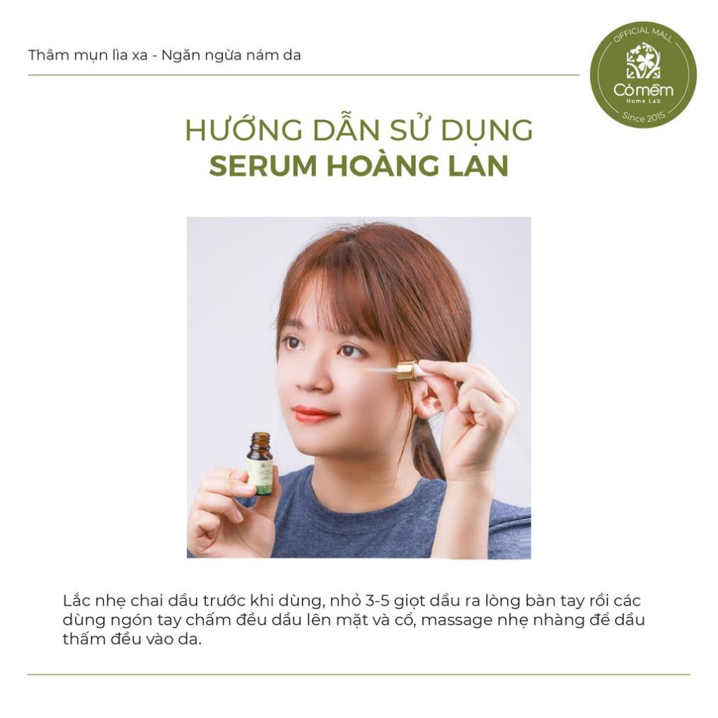 ht778 mb01 Serum Hoàng Lan Giảm Thâm Mụn Ngăn Ngừa Nám Da Cỏ Mềm 10ml