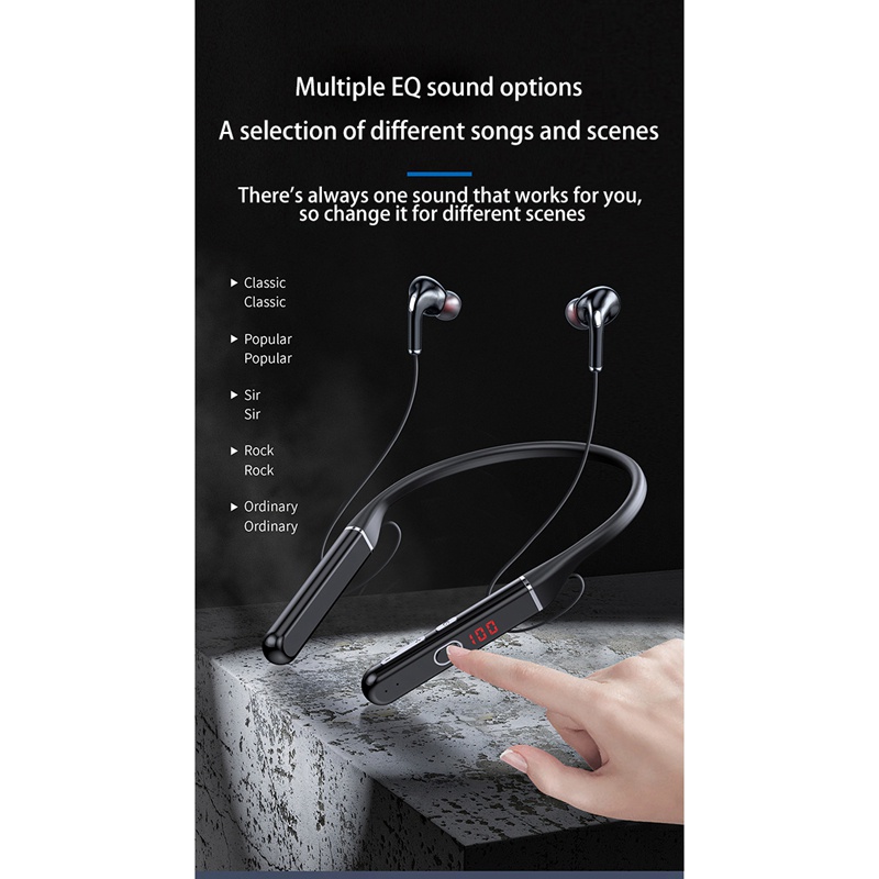 Tai Nghe Bluetooth Không Dây S650 100 Giờ Đeo Cổ Chống Ồn