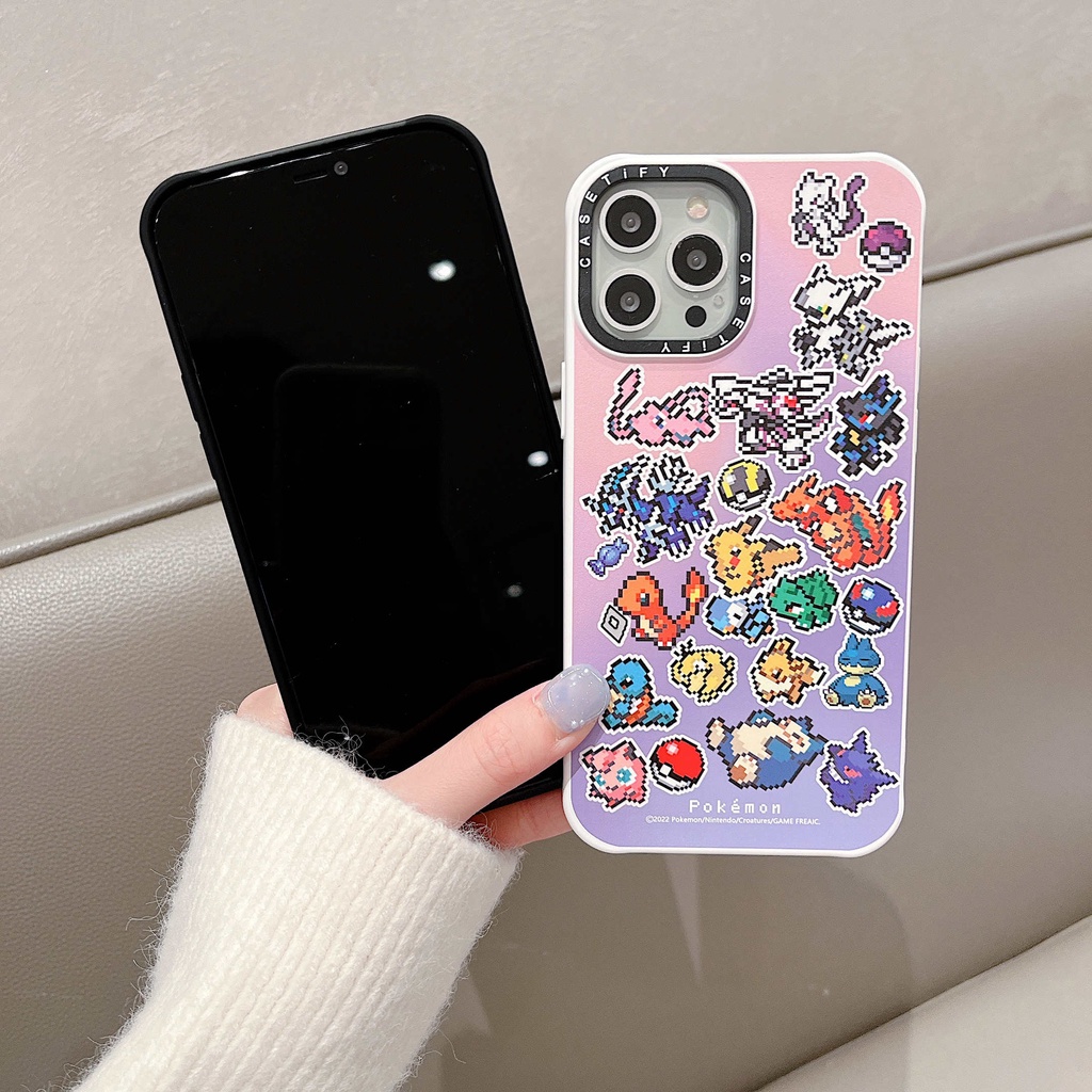 Ốp Điện Thoại Trong Suốt Họa Tiết Pokemon Cho iPhone13Pro iPhone12Pro XS iPhone11 12Promax 13Promax 11 12 13 7P