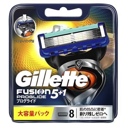 Vỉ 8 Lưỡi Dao Cạo Râu Gillette Fusion Proglide 5+1 (chạy pin)