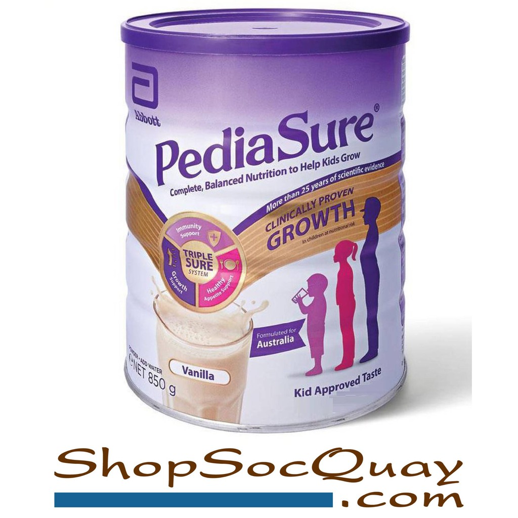 Sữa PediaSure Úc Nắp tím úc hộp 850g