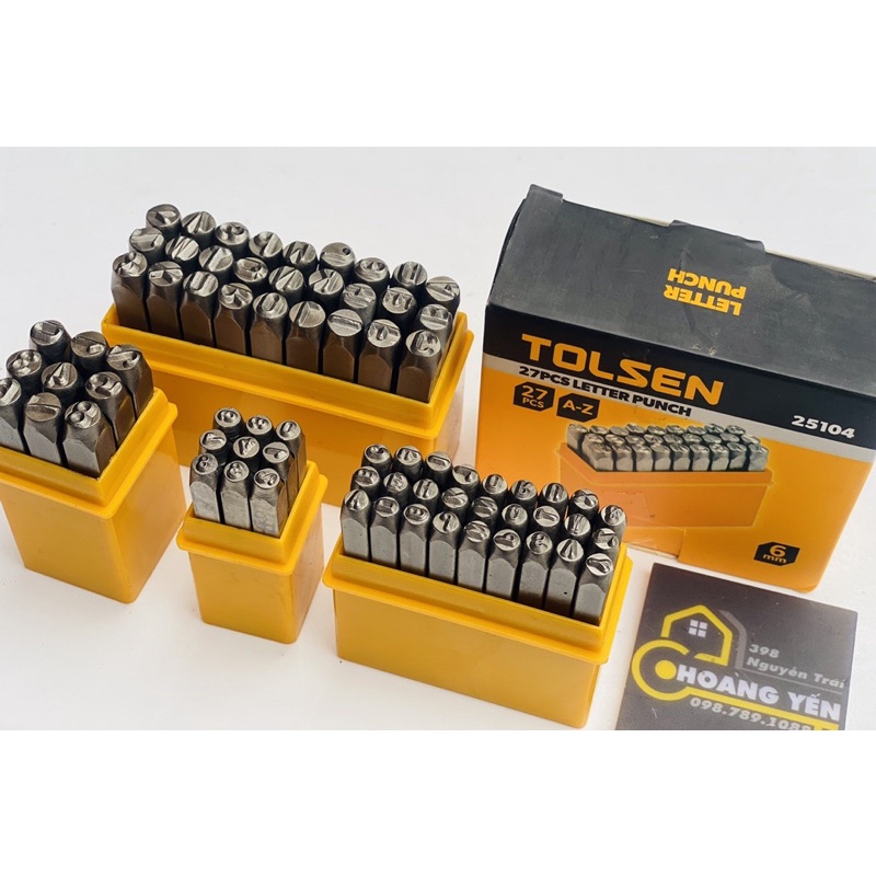 Bộ đóng số, đóng chữ khung xe máy 3mm & 6mm chính hãng