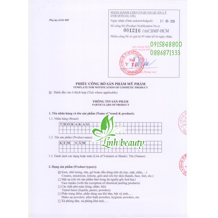 KEM SÂM THORAKAO 7G