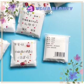 🦄 Gói BÔNG TẨY TRANG MỎNG 25 tờ nội địa dai mịn thiết kế đáng yêu sỉ tốt NGỰA BEAUTY