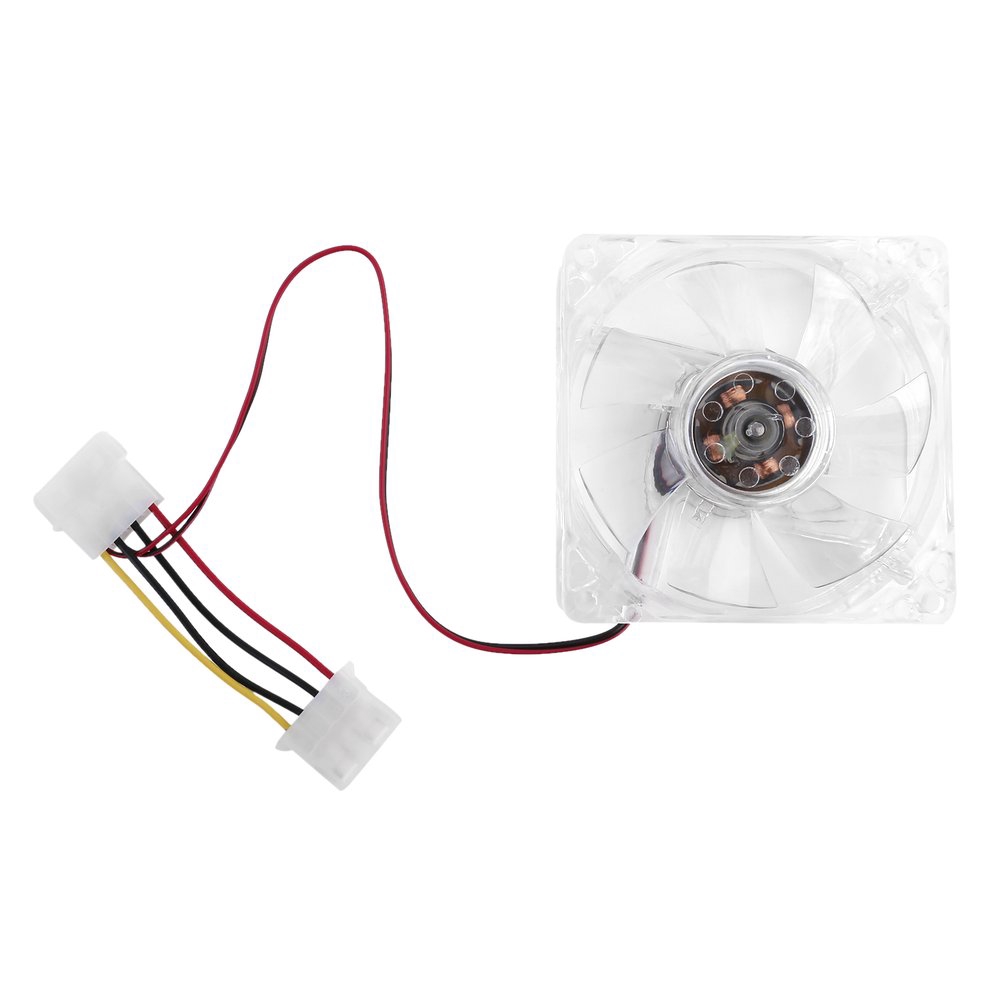 Quạt Tản Nhiệt Máy Tính 4 Đèn Led 80mm 8025 8cm Tiếng Ồn Thấp