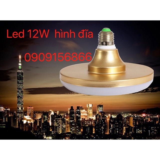 Bóng đèn led đĩa 12W