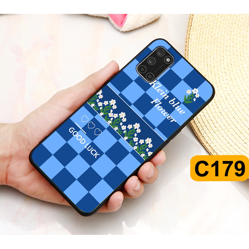 Ốp Oppo A52 / A92 in hình hoa cỏ nhẹ nhàng,họa tiết caro xinh xắn.ốp lưng chống sốc