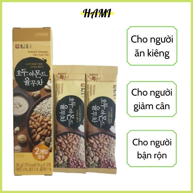 Bột Ngũ Cốc Damtuh Hàn Quốc 1 Thanh 2 gói 36g Cho người Giảm cân, Ăn Kiêng. Cung Cấp Dinh Dưỡng Cho Người Già, Trẻ Nhỏ