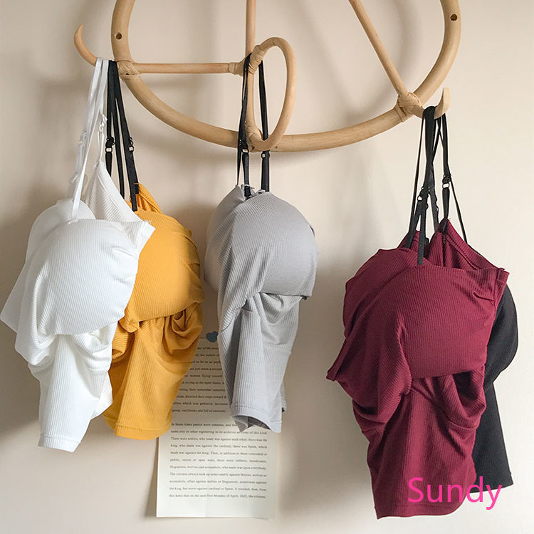 Áo Sát Nách Dây Mảnh Chất Liệu Co Giãn Phong Cách Hàn Quốc Quyến Rũ