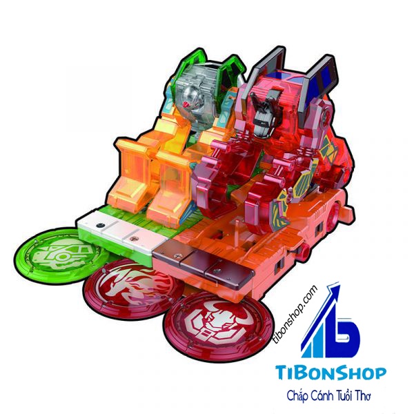 Đồ Chơi Chiến Xa Thần Thú - xe biến hình Bò húc cuồng hỏa