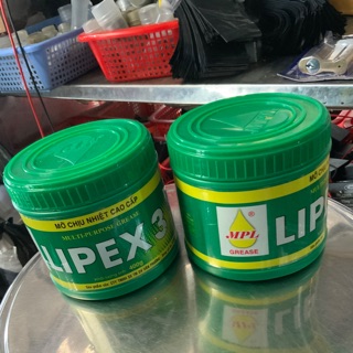 Mỡ bò chịu nhiệt Lipex3 400g và mỡ bò cá sấu