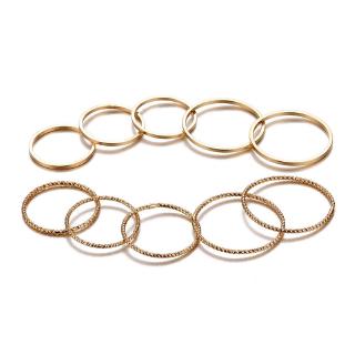 Set Nhẫn Đeo Tay Kim Loại Phong Cách Vintage Cho Nữ