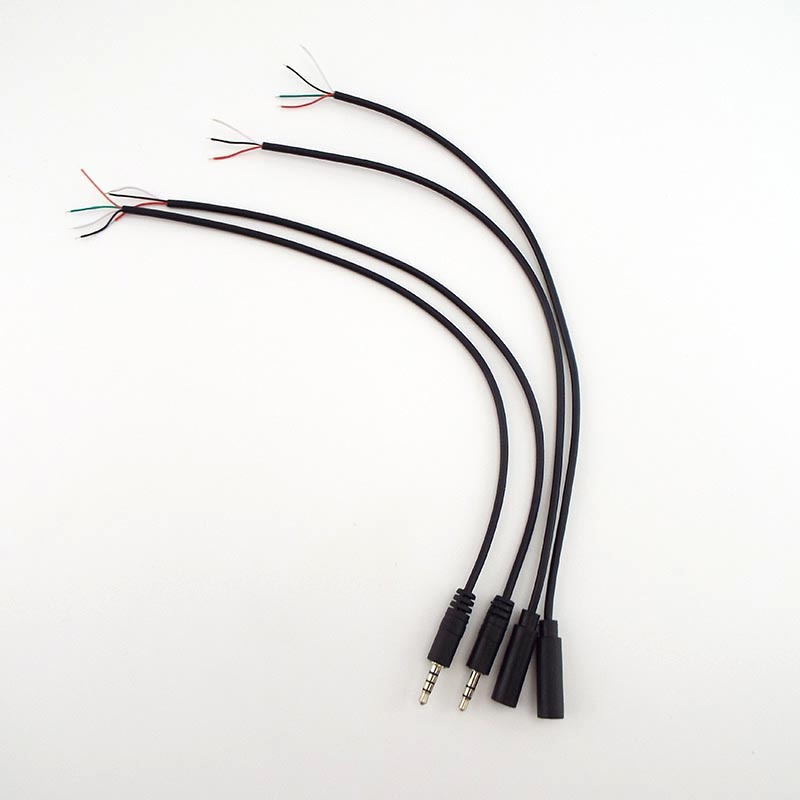 Dây Cáp Âm Thanh Nối Dài 3.5mm 3 Pin 4 Lõi Aux 3 4 Dây DIY