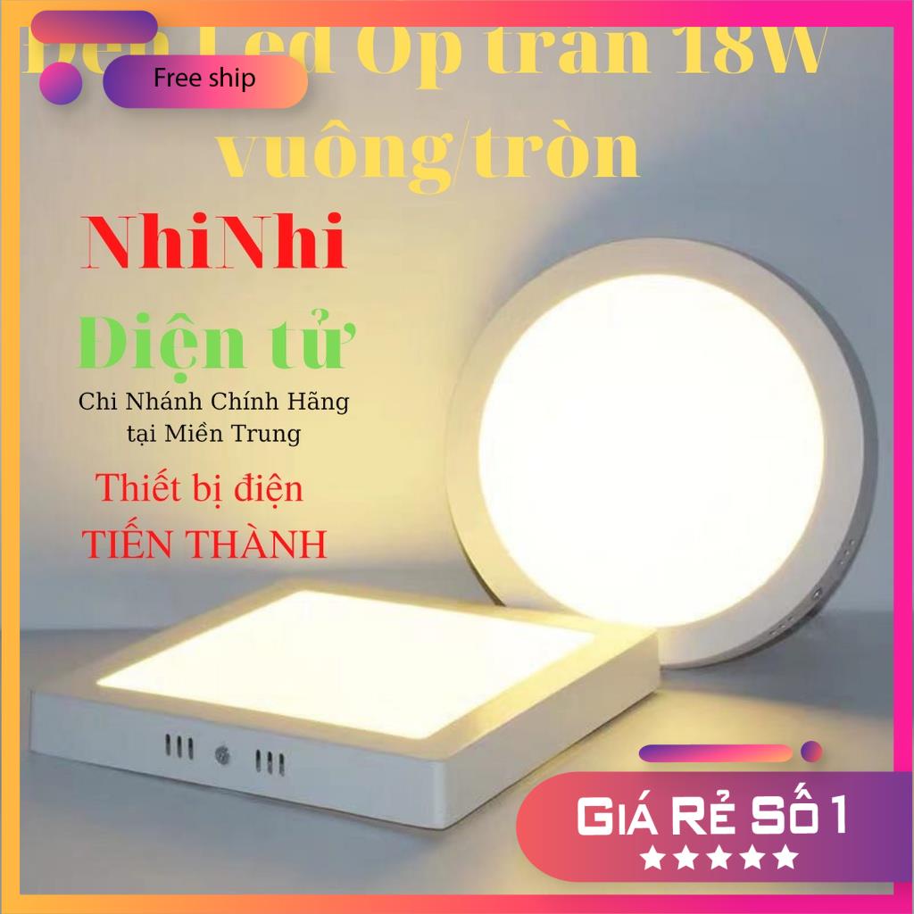 ĐÈN ỐP NỔI - TRẦN 18W ÁNH SÁNG VÀNG - MOLER_nhinhi_dientu
