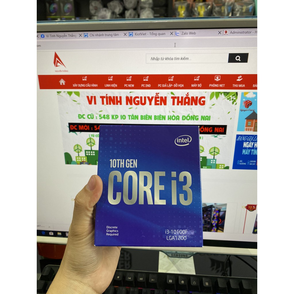 BỘ VI XỬ LÝ- CPU INTEL CORE I3-10100F (3.6GHZ TURBO UP TO 4.3GHZ, 4 NHÂN 8 LUỒNG, 6MB CACHE, 65W) | WebRaoVat - webraovat.net.vn