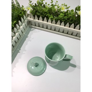 [GIÁ RẺ NHẤT] Ly sứ sen xanh Minh Long cao cấp