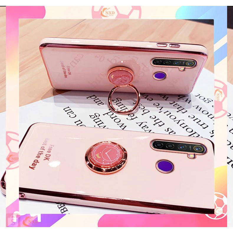 Ốp Điện Thoại Có Giá Đỡ Kim Loại Mạ Điện Cho OPPO Reno 2 Z 3 2Z/2F 4 4G 5/5K 5 Pro