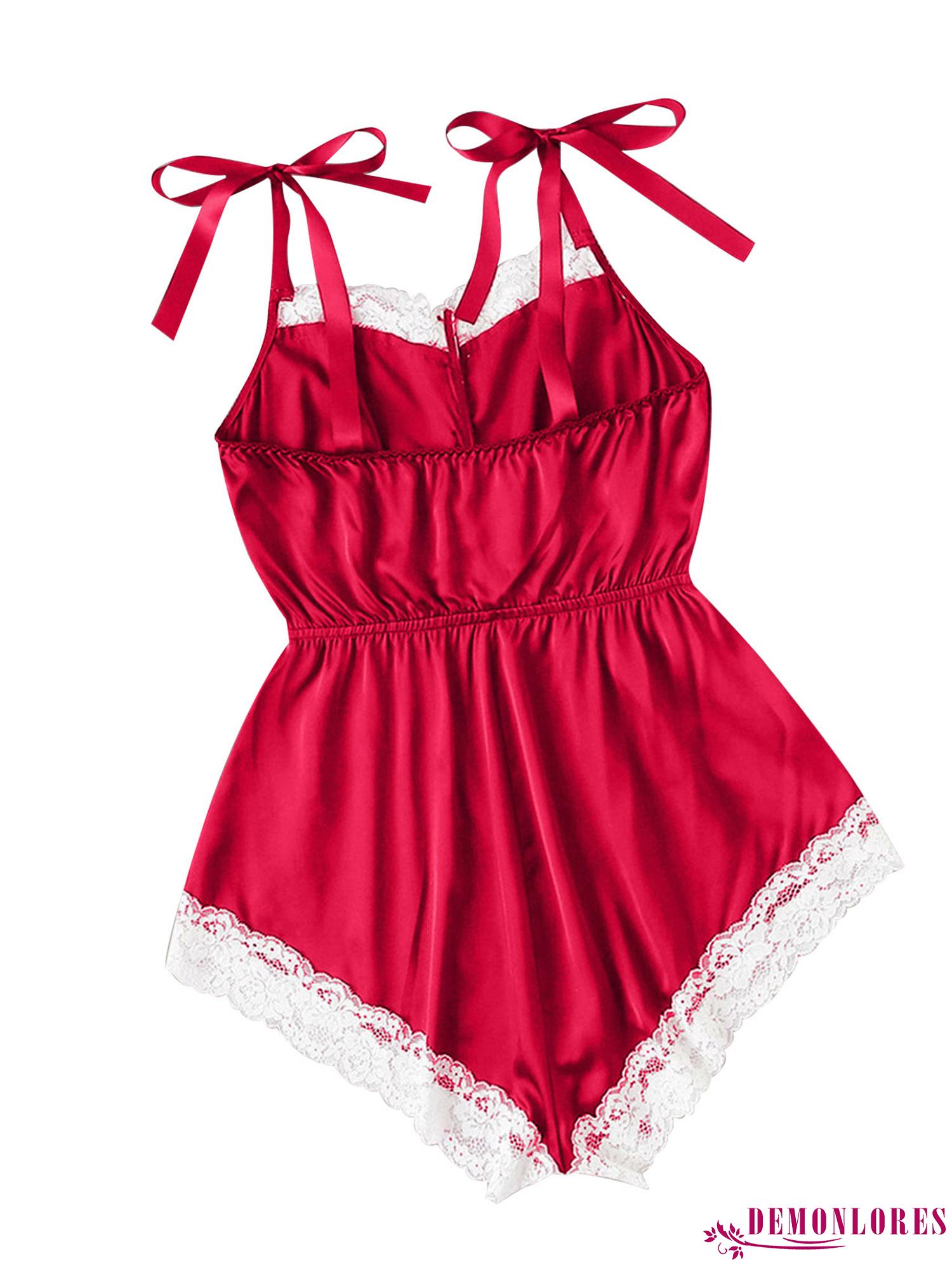 Bodysuit Hai Dây Phối Ren Hở Lưng Quyến Rũ Dành Cho Nữ | BigBuy360 - bigbuy360.vn