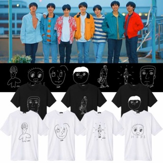 (Tặng ảnh BTS)Áo BTS ART FACE YOURSELF PORTRAIT DRAWING