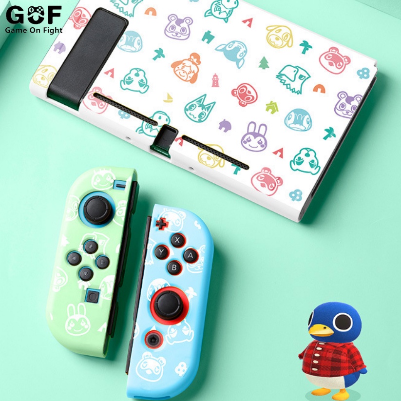 Vỏ Bảo Vệ Bằng pu Mềm Nhám Hình Động Vật Cho Máy Chơi Game nintendo switch